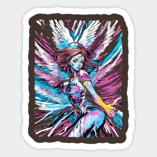 Angel fever - color blast Sticker